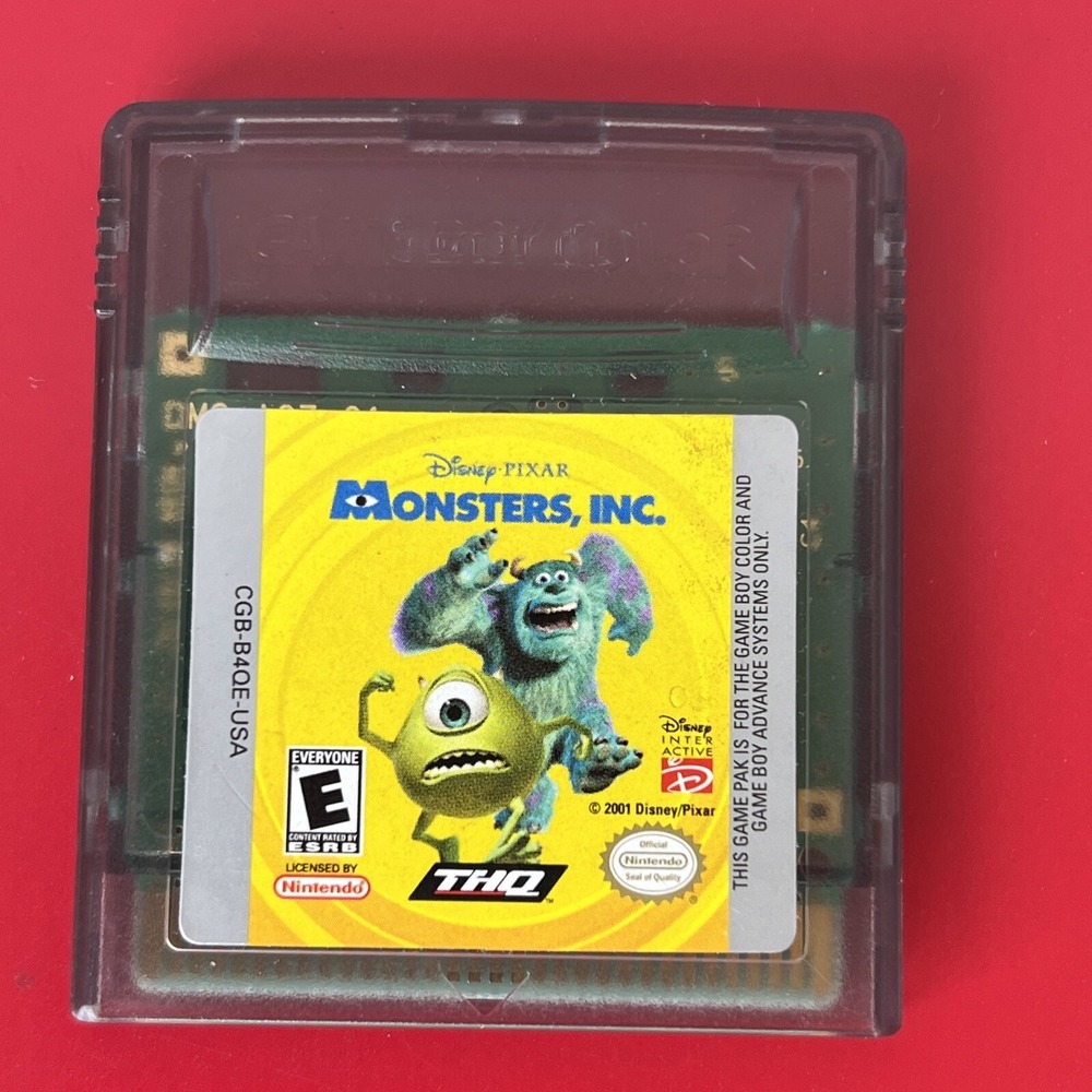 Disney Pixar Monsters‎ Inc Nintendo Game Boy Color